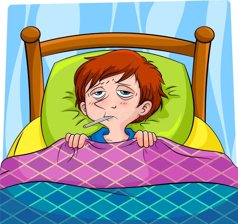 Malade illustration stock Malade illustration stock