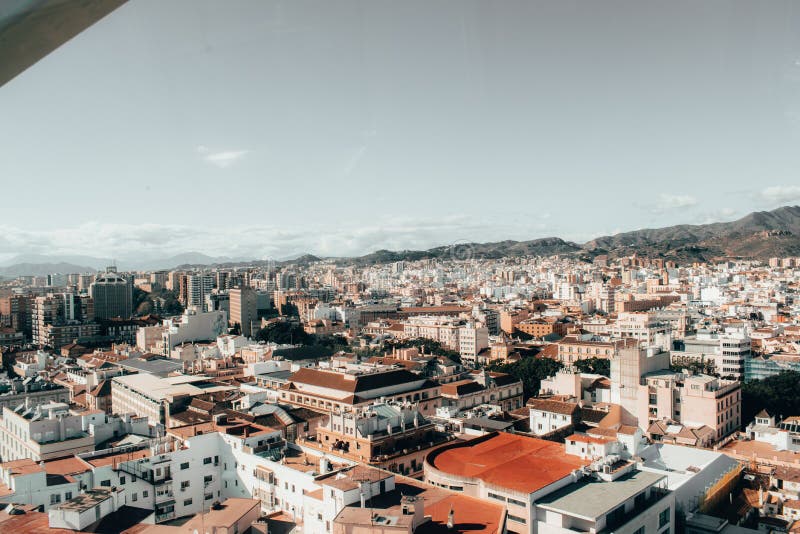 Malaga Espagne a tiré pendant un studytrip image libre de droits Malaga Espagne a tiré pendant un studytrip image libre de droits