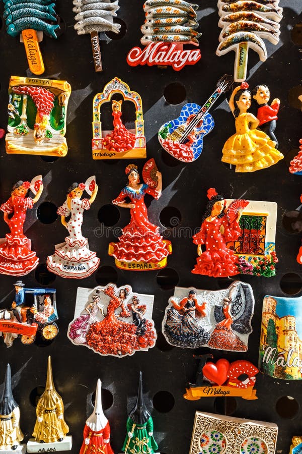 Ceramic Souvenirs for Sale in Malaga, Spain. Colorful Fridge Souvenir  Magnets Editorial Photography - Image of colorful, country: 148135632