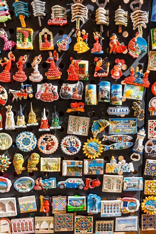 Ceramic Souvenirs for Sale in Malaga, Spain. Colorful Fridge Souvenir  Magnets Editorial Photography - Image of colorful, country: 148135632