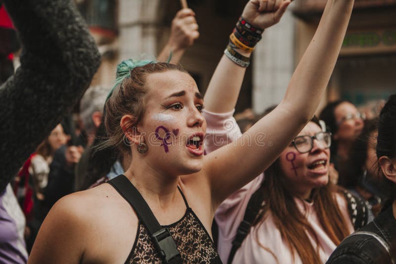 On March 8th the women from all the cities in Spain took part in the First Feminist Strike of the country, claiming for gender equality in the society. On March 8th the women from all the cities in Spain took part in the First Feminist Strike of the country, claiming for gender equality in the society.