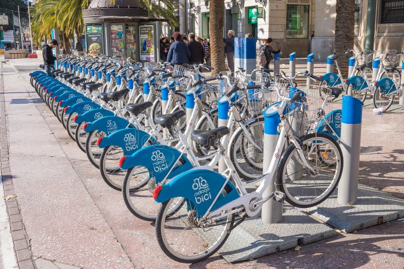 Vallen bibliotheek garage Malaga Tourism in Bicycle, Spain Editorial Image - Image of bici,  andalusia: 82836725