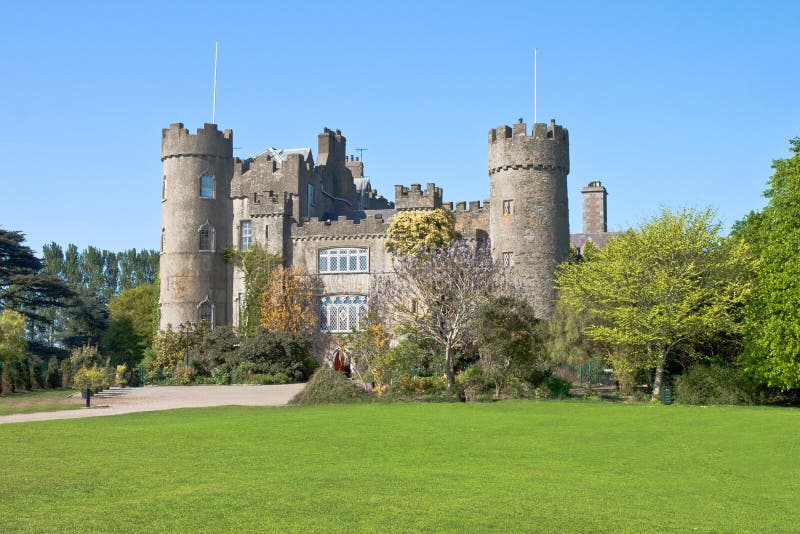 Malahide Castle in Dublin, Ireland.