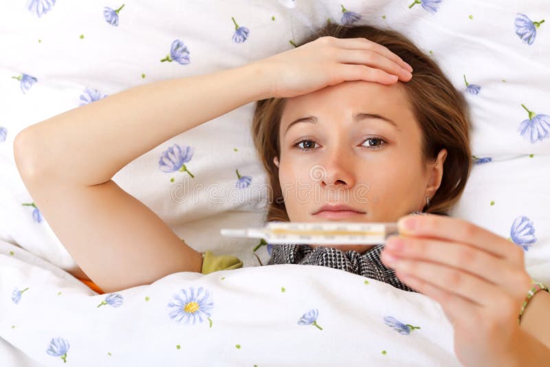 Malato ritenente ed avere alta febbre