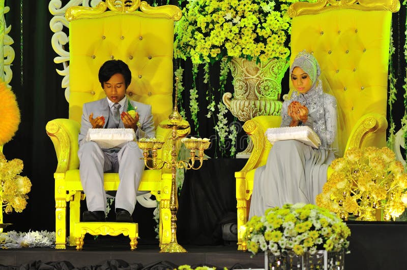 Malay wedding ceremony stock image Malay wedding ceremony stock image