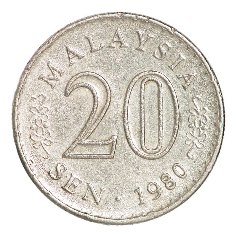 Malaysia coin stock photo. Image of closeup, single, cash 64929318