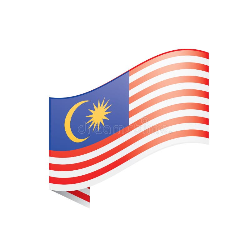 Malaysia Flag, Vector Illustration Stock Illustration - Illustration of ...
