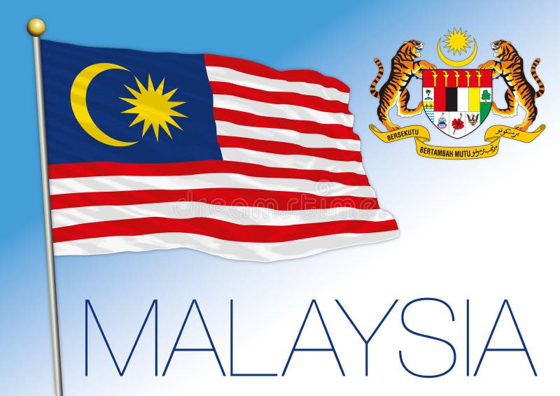 Малайзия официальные сайты. Герб Малайзии. Флаг Малайзии. Малайзия флаг и герб. Malaysia флаг и герб.