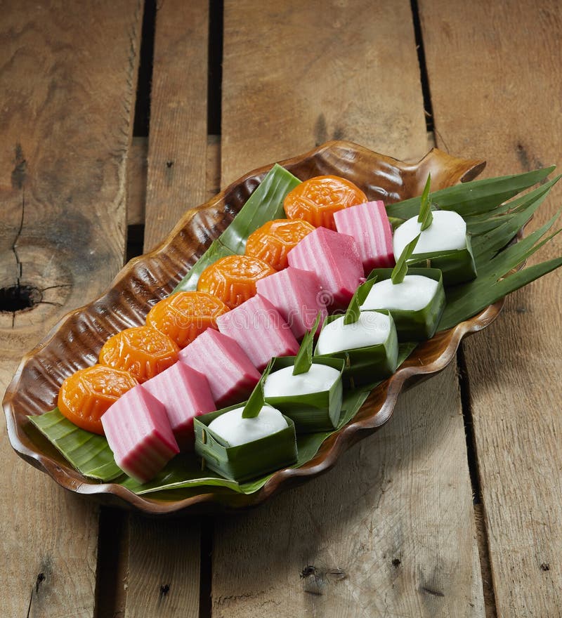 Nyonya Kuih Kapit Egg Biscuits Closeup Stock Image - Image 