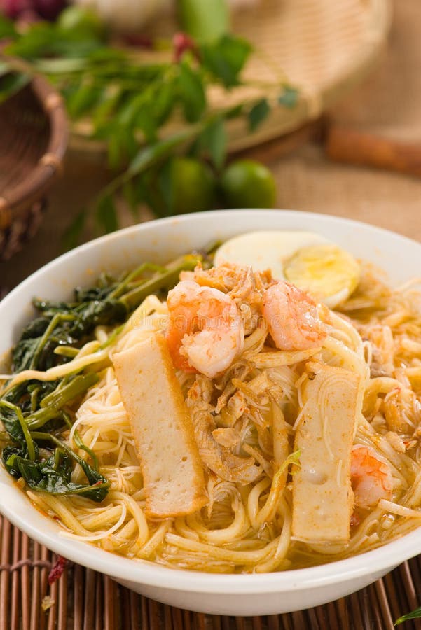 Malaysian Famous Prawn Noodle Stock Image Image of dish, prawn 31536595