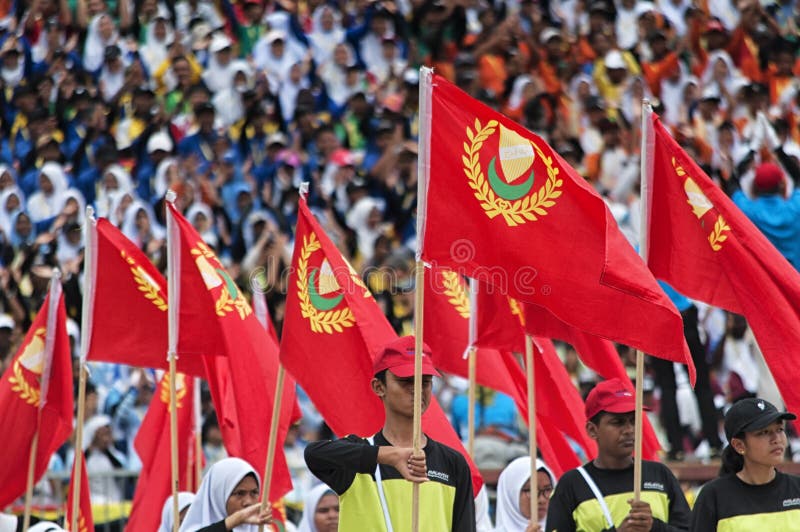 Malaysian students celebrating Hari Merdeka in Malaysia, Kuala Lumpur stock photos Malaysian students celebrating Hari Merdeka in Malaysia, Kuala Lumpur stock photos