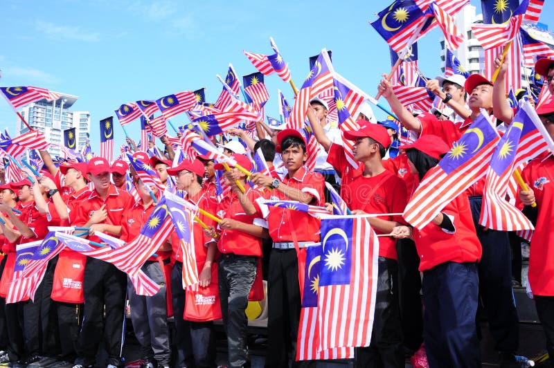 Malaysisk nationell dag 2012 arkivbilder Malaysisk nationell dag 2012 arkivbilder