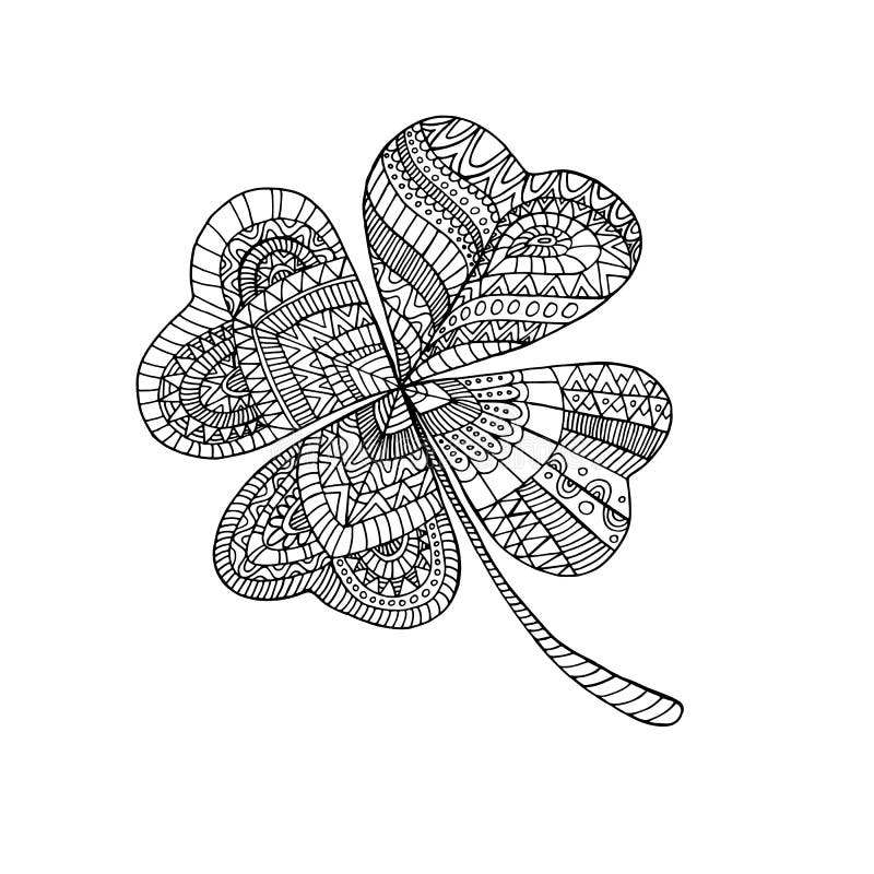Malbuchklee, an Tag St Patrick s stock abbildung Malbuchklee, an Tag St Patrick s stock abbildung