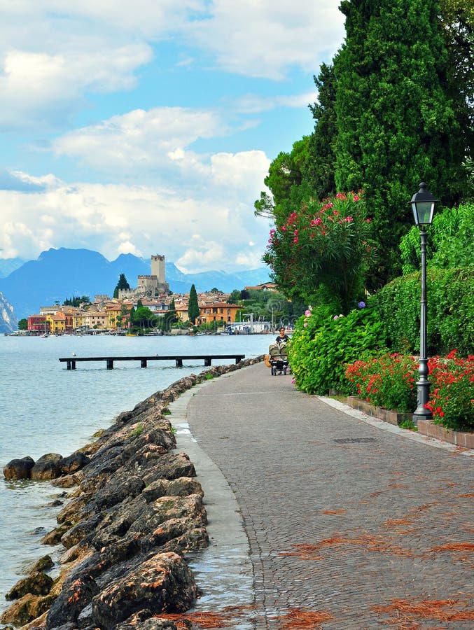 Malcesine της Ιταλίας στοκ φωτογραφίες με δικαίωμα ελεύθερης χρήσης
