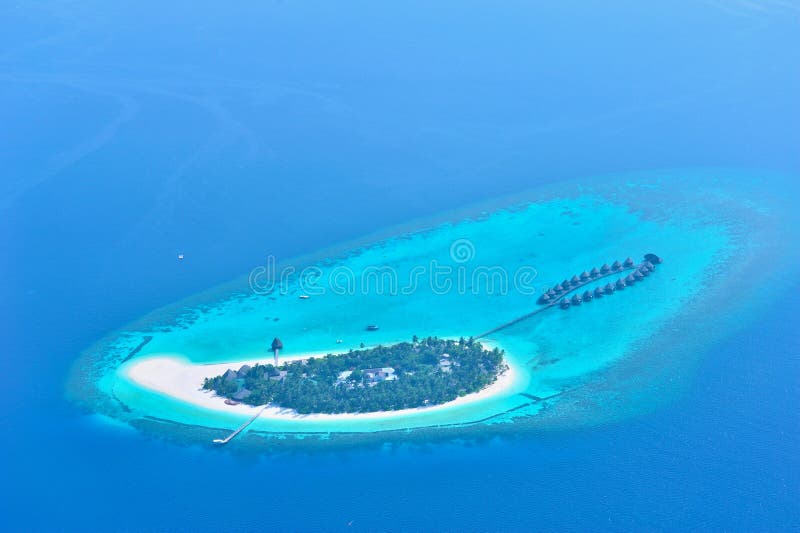 Maldives island stock photo