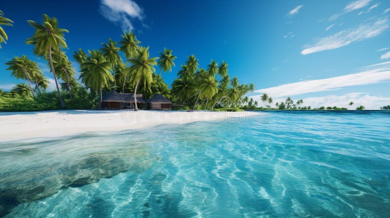 Maldives Islands Ocean Tropical Beach beautiful scene