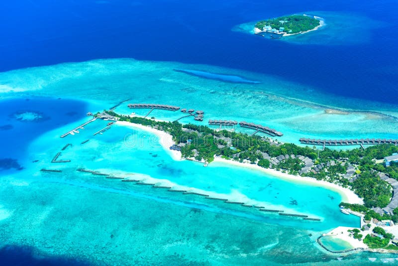 Maldives księżyc w pełni kurort obrazy royalty free Maldives księżyc w pełni kurort obrazy royalty free