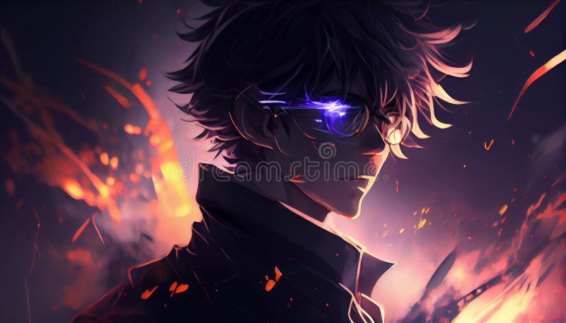 Anime boy character with a jacket, generated by AI 25934728 Stock Photo at  Vecteezy