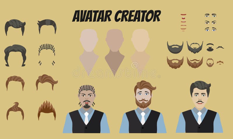 Male Avatar Maker Vector Download