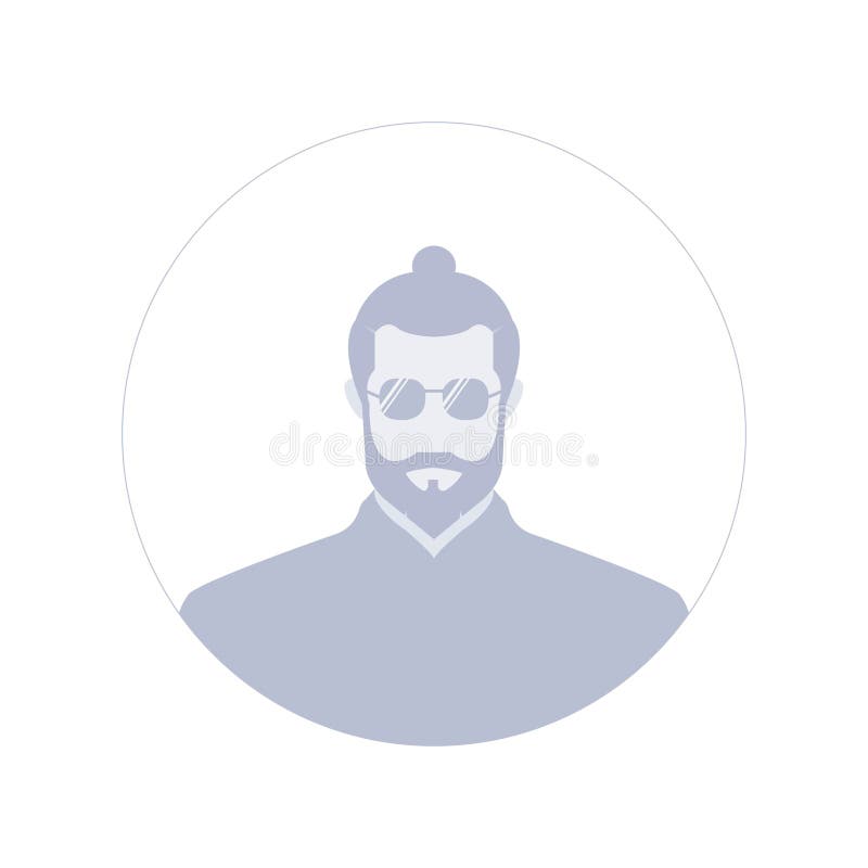 Businessman Icon Image, Male Avatar Profile Vector with Glasses and Beard  Hairstyle Stock Vector - Illustration of avatar, male: 179728610