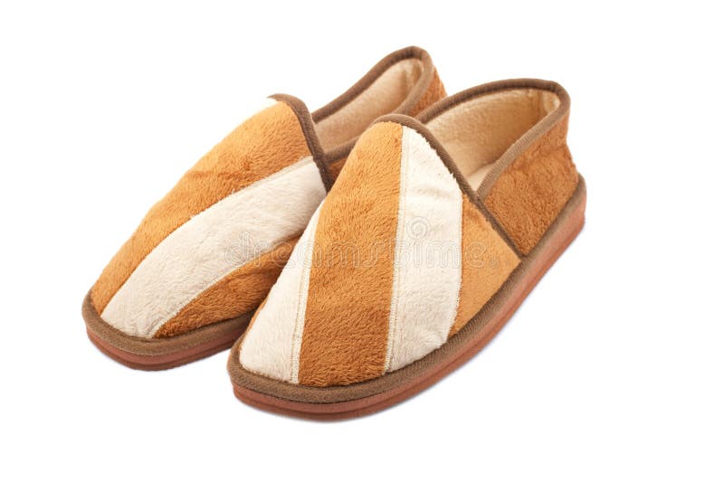 Male brown slippers