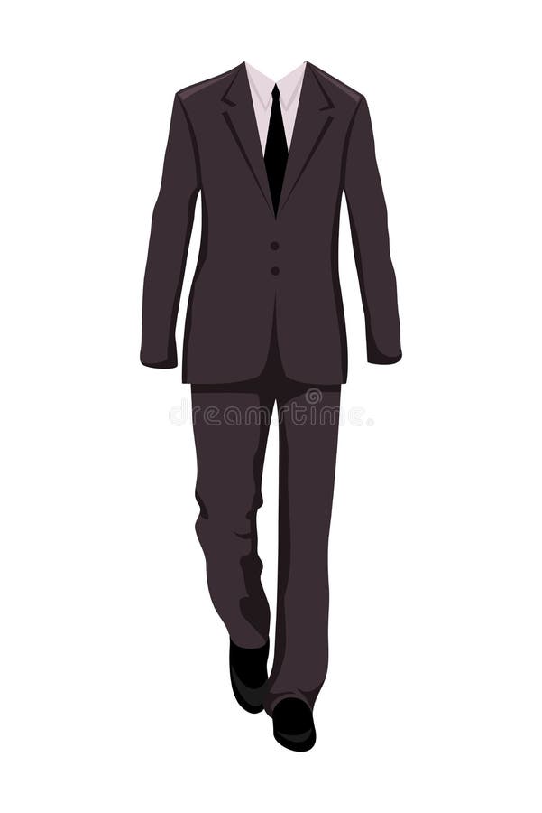 Male business suit, design elements royalty free illustration