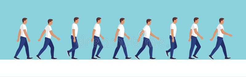 Free: Walking male illustration, Animation Walking Character Walk cycle,  Animation transparent background PNG clipart 