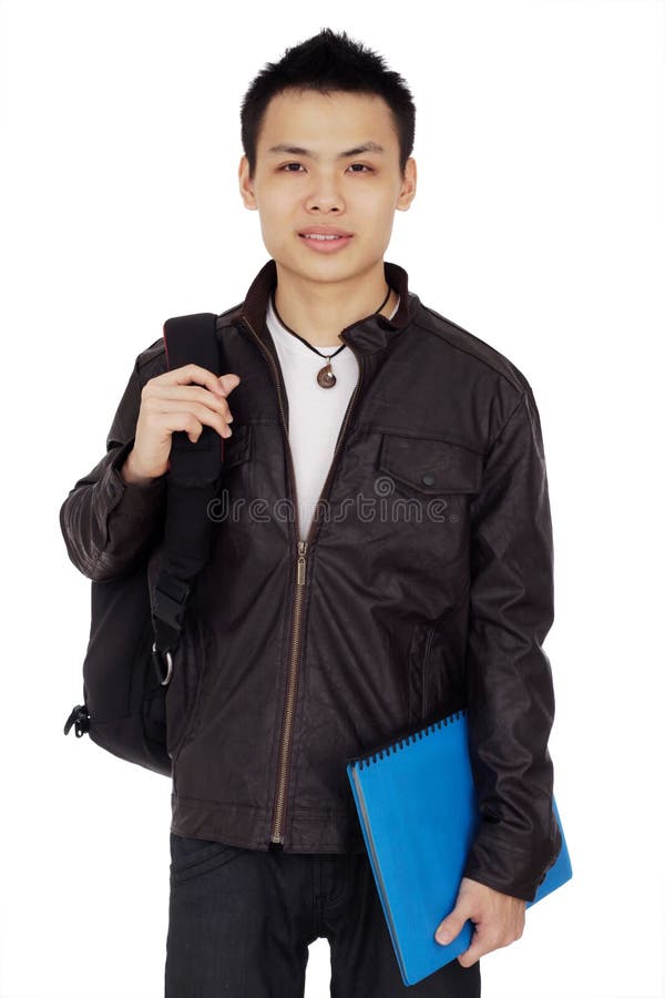 Male College Student stock photo. Image of smiling, upper - 20785246