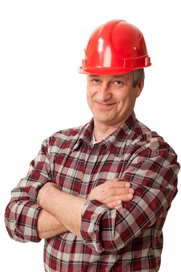 Male construction worker royalty free stock images