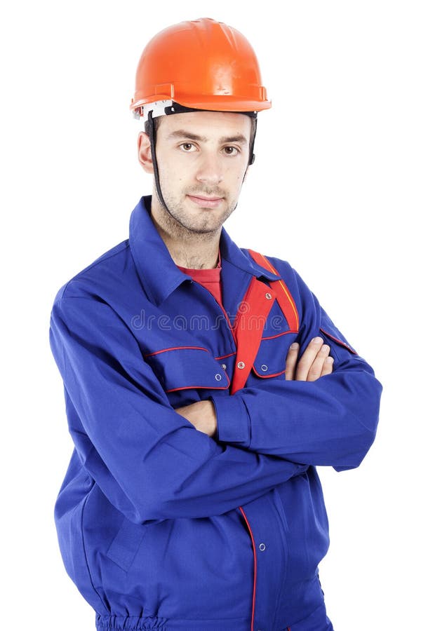 A male construction worker royalty free stock image
