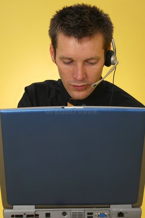 Free Male Customer Service Rep Royalty Free Stock Photography - 1107767