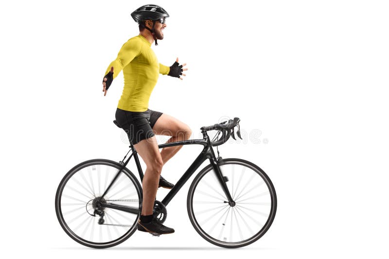 Cyclist Riding a Bike Uphill Stock Image - Image of racer, movement ...