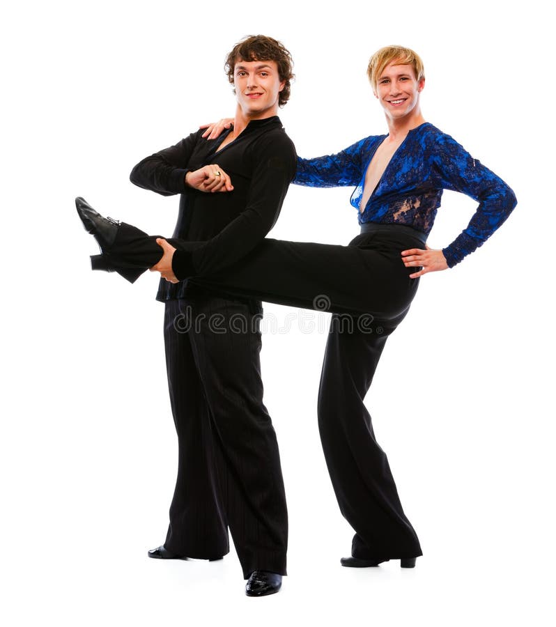 Male Dancer Holding Leg Funny Posing Friend Stock Photos Free