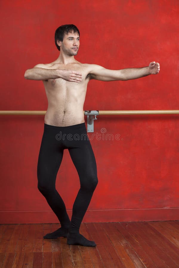 Male Dancer Practicing in Ballet Studio Stock Photo Image of graceful