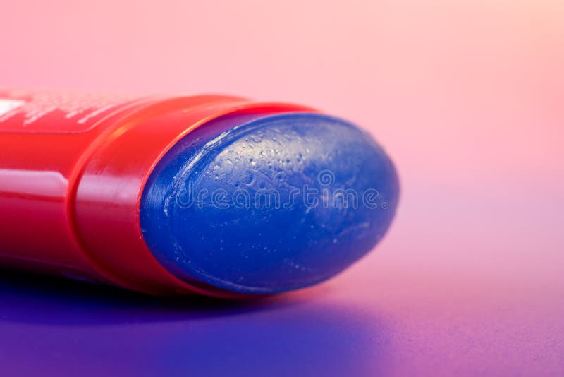 Male deodorant stick macro. No logos or brand names visible