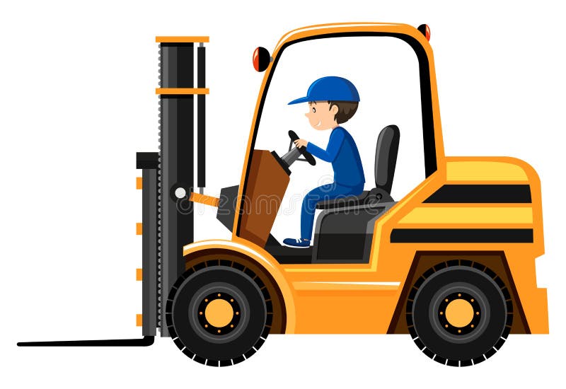 Forklift Cartoon Clipart For Free