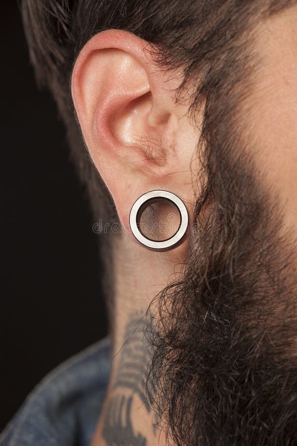 Stainless Steel Pulley Ear Expander Men Double Flared Tunnel - Temu