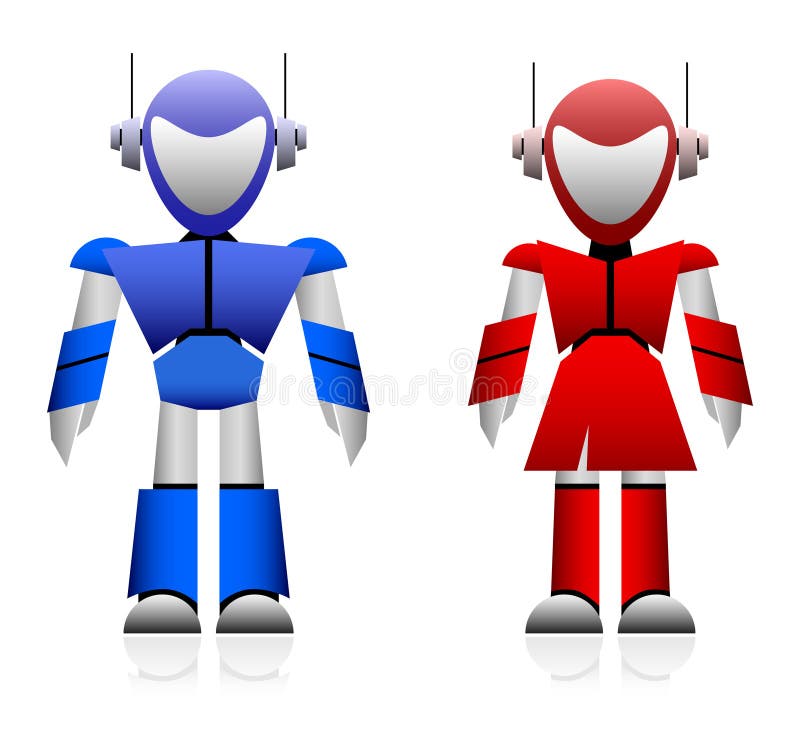 Male and Female Robot