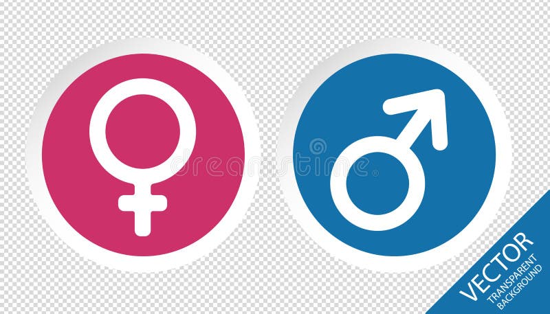 Male And Female Sex Icon Vector Illustration Isolated On White