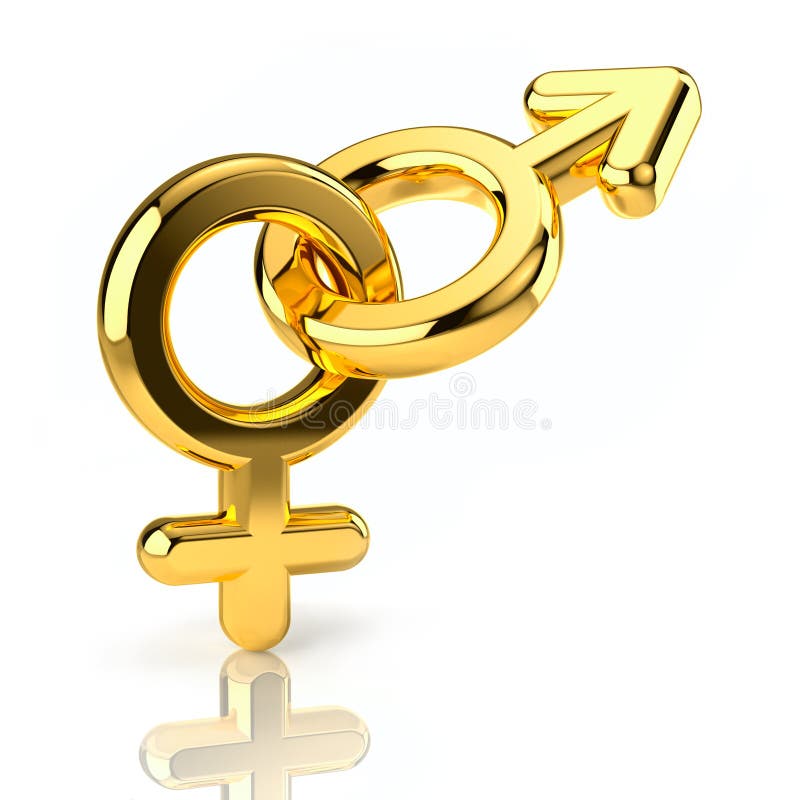 Male And Female Sex Symbols 3d Stock Illustration Illustration Of Symbol Married 3875422