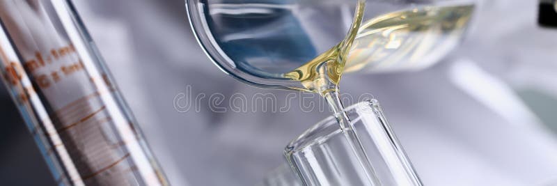 Yellow liquid spilled petrol additive innovative supply