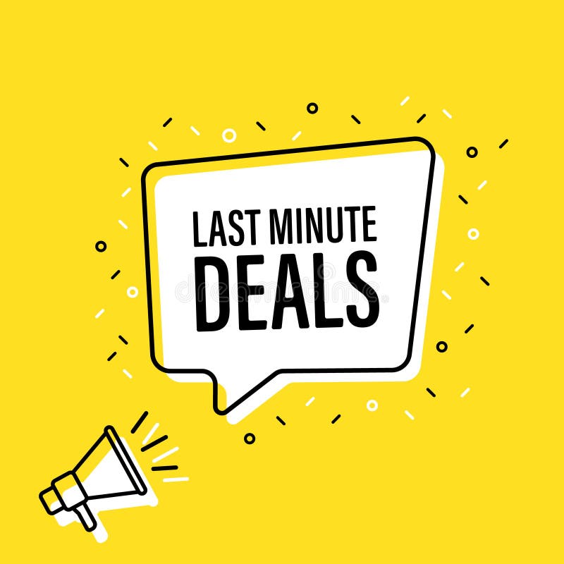 Last minute deals stock vector. Illustration of dealings - 82295824