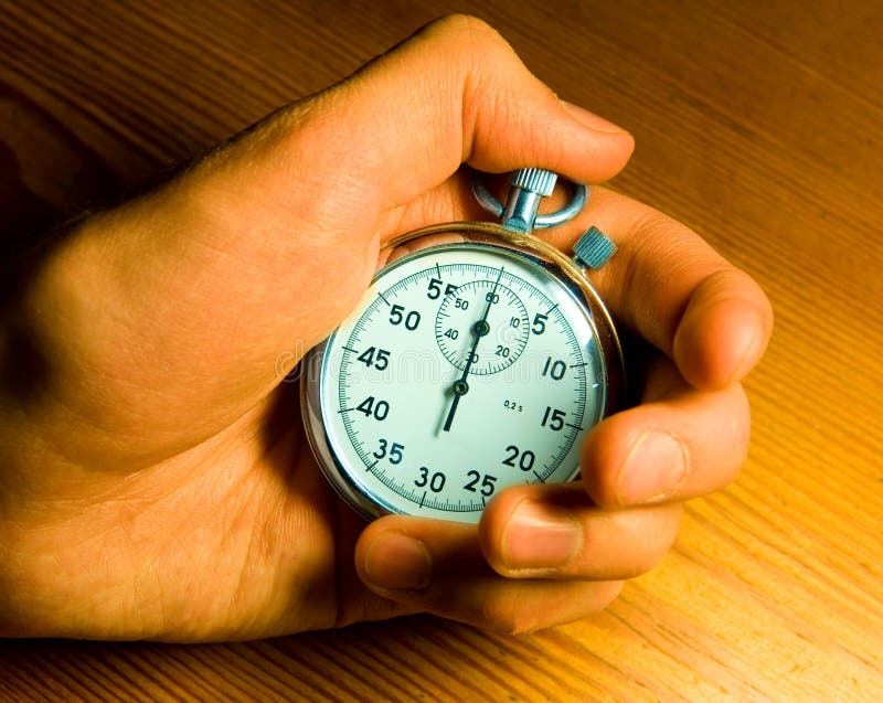 Male Hand Holding The Stopwatch Stock Image Image of interval, race 7870527