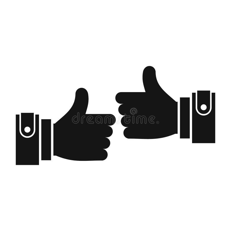 Male hands showing Ok sign icon stock illustration Male hands showing Ok sign icon stock illustration