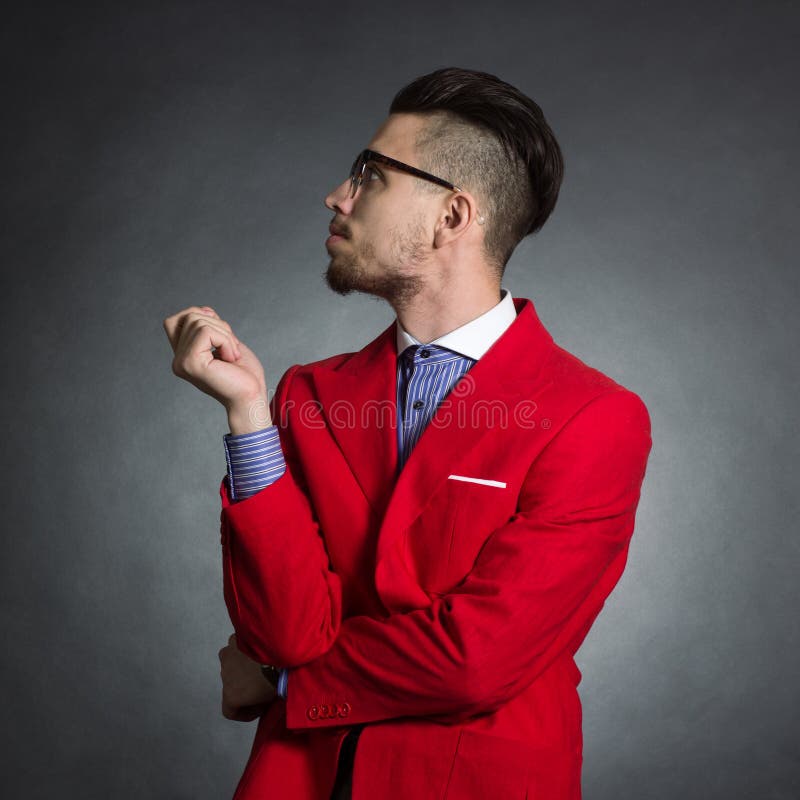 Male hipster stock photo. Image of complexion, look, care 54215164