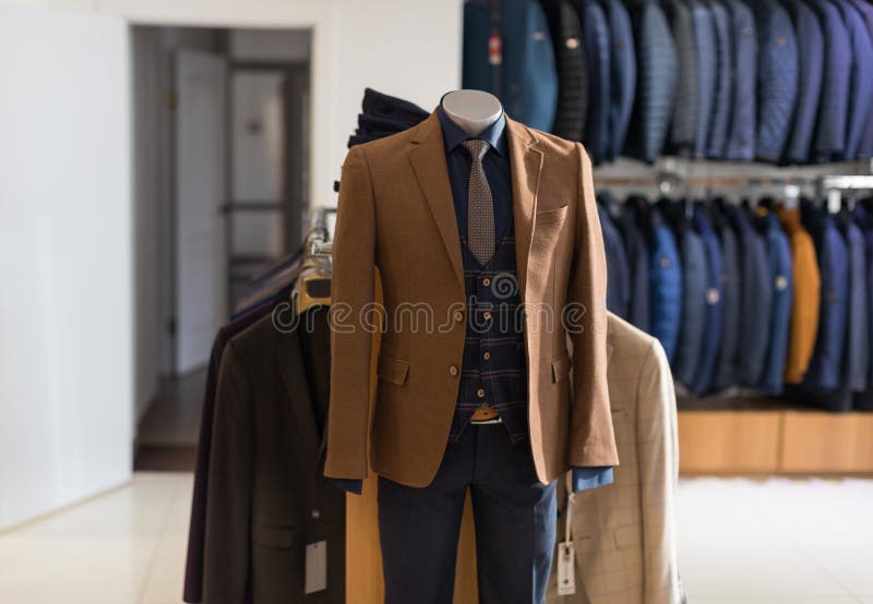 Male Mannequin Formal Wear Fashion Shop Stock Photo - Image of elegant ...