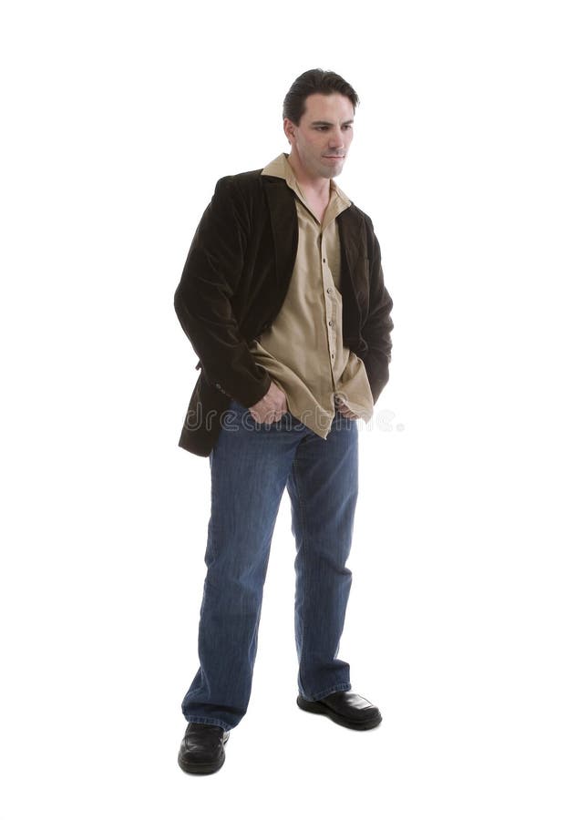 Male Model in Casual Clothes Stock Photo - Image of sportscoat, clothes ...