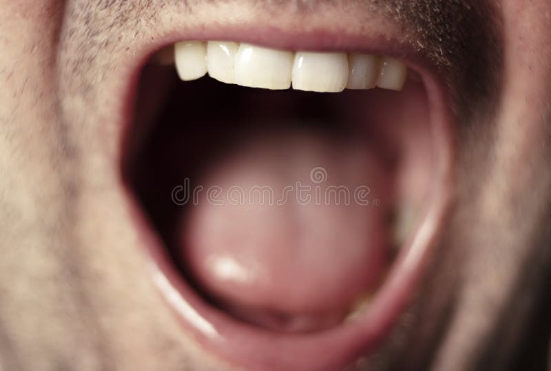 Male mouth close up stock photos Male mouth close up stock photos