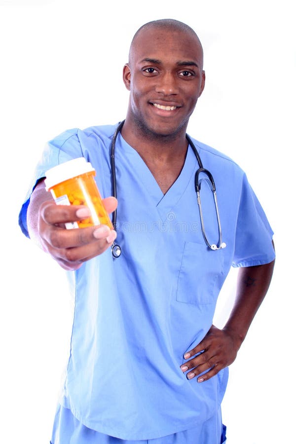 Male Nurse and Pills