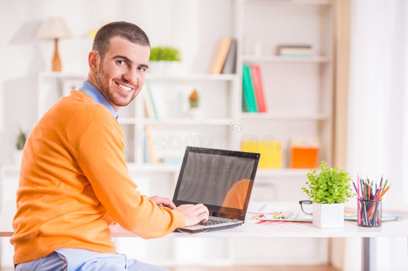 Satisfied with the Work Done. Stock Photo - Image of hipster, handsome: 71329398
